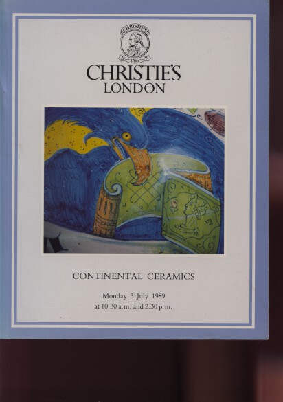 Christies 1989 Continental Ceramics
