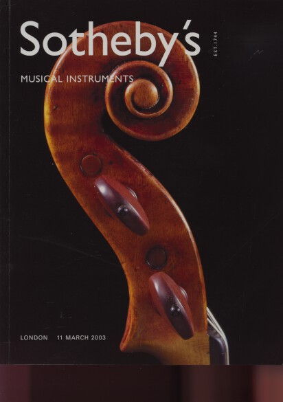 Sothebys 2003 Musical Instruments