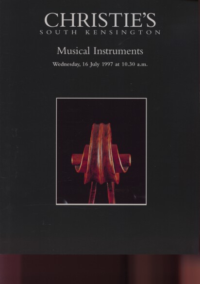 Christies July 1997 Musical Instruments
