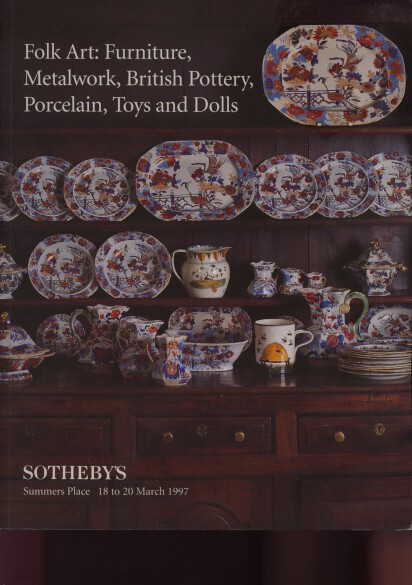Sothebys 1997 Oak Furniture, Metalwork, Pottery, Toys