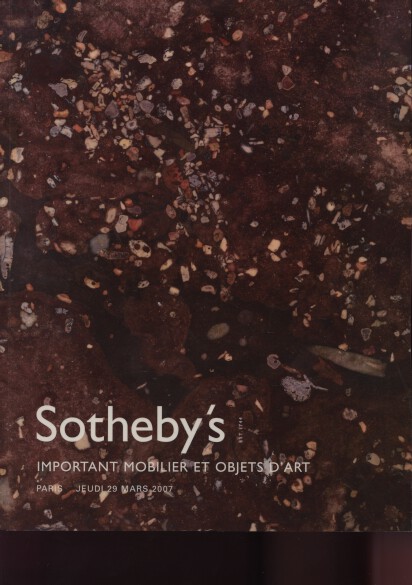 Sothebys 2007 Important Furniture & Objects of Art