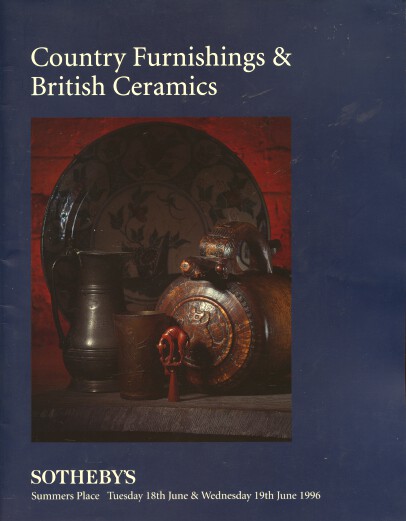 Sothebys 1996 Country Oak Furniture & British Ceramics