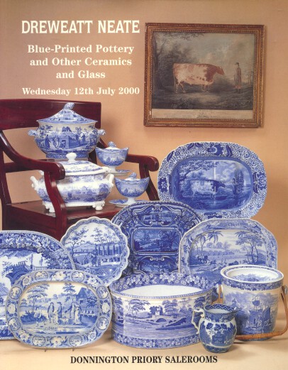 Dreweatt 2000 Blue Printed Pottery & other Ceramics, Glass