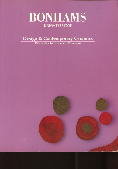 Bonhams 1999 Design & Contemporary Ceramics