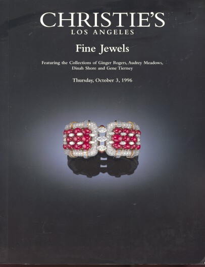 Christies 1996 Fine Jewels Collection of Ginger Rogers & Others