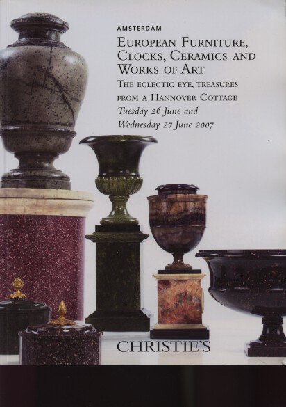 Christies 2007 European Furniture, Clocks, Ceramics, WOA