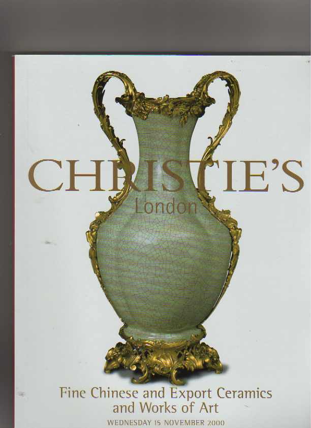 Christies 2000 Fine Chinese & Export Ceramics and Works of Art (Digital only)