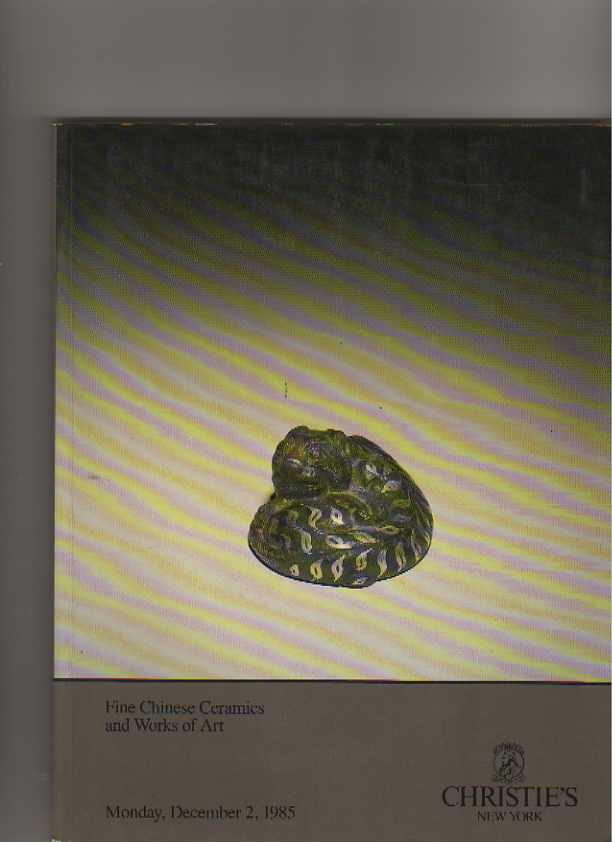Christies December 1982 Fine Chinese Ceramics & Works of Art