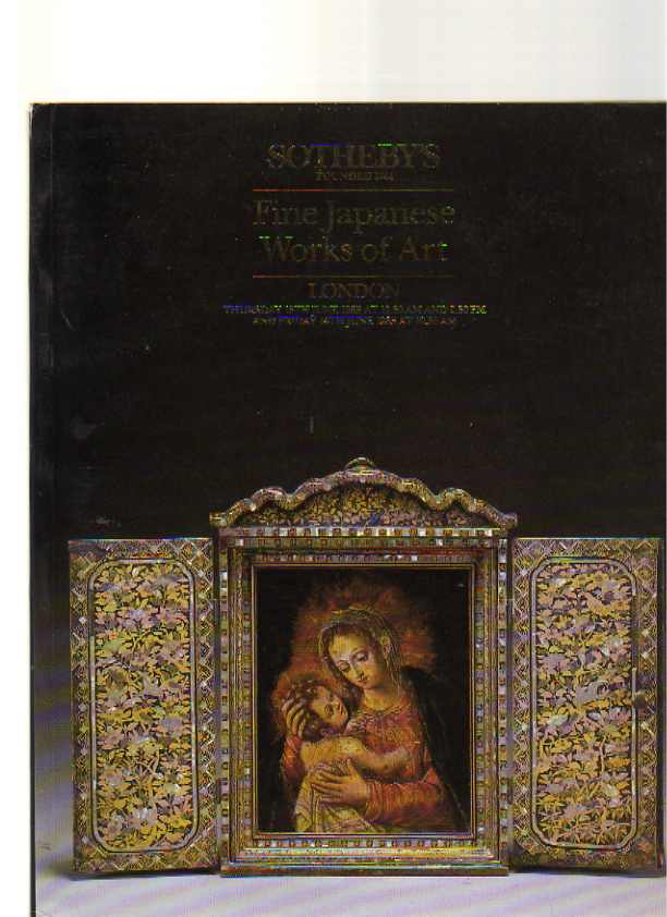 Sothebys June 1985 Fine Japanese Works of Art