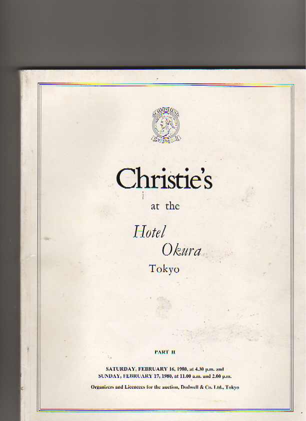 Christies JAPAN 1980 Japan China Antiquitities