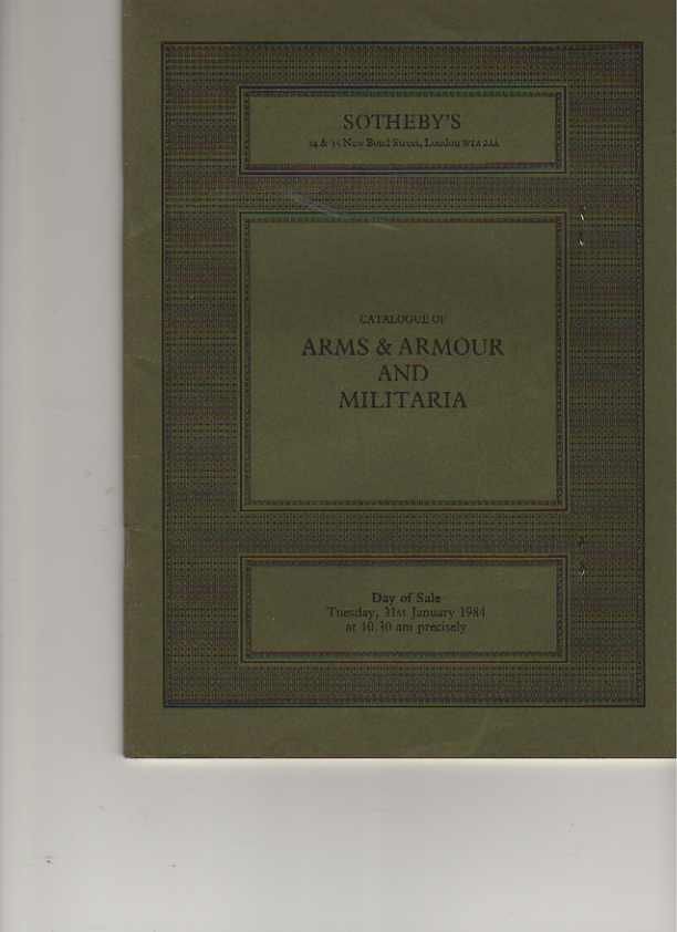 Sothebys January 1984 Arms Armour & Militaria