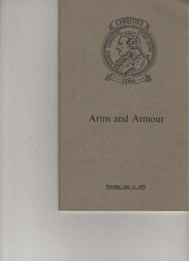 Christies 1975 Arms & Armour