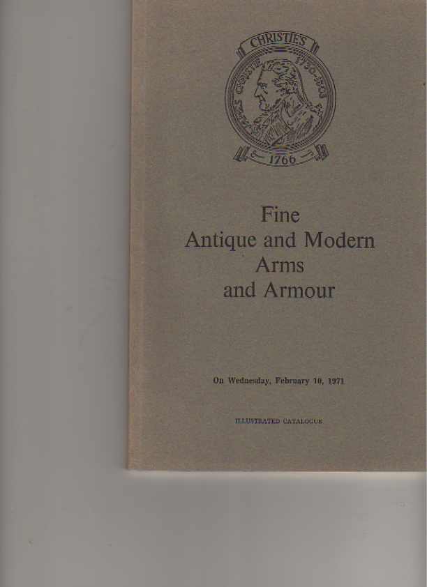 Christies 1971 Fine Antique & Modern Arms and Armour
