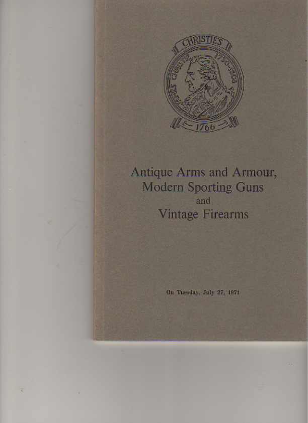 Christies July 1971 Antique Arms and Armour, Modern Sporting Guns