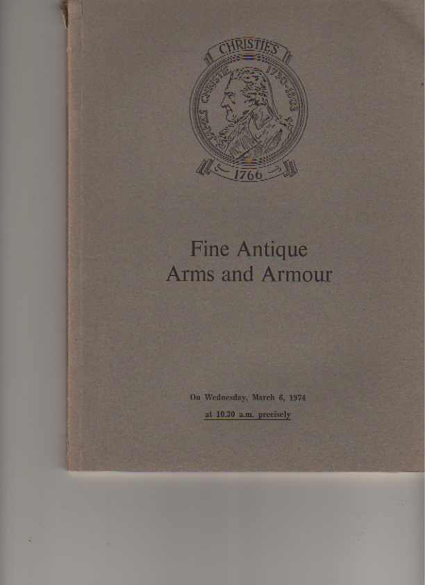 Christies 1974 Fine Antique Arms and Armour