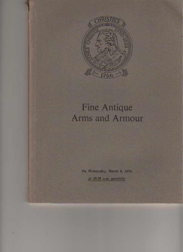 Christies 1974 Fine Antique Arms and Armour (Digital only)