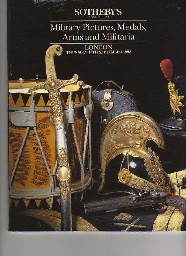 Sothebys 1992 Military Pictures, Medals, Arms and Militaria
