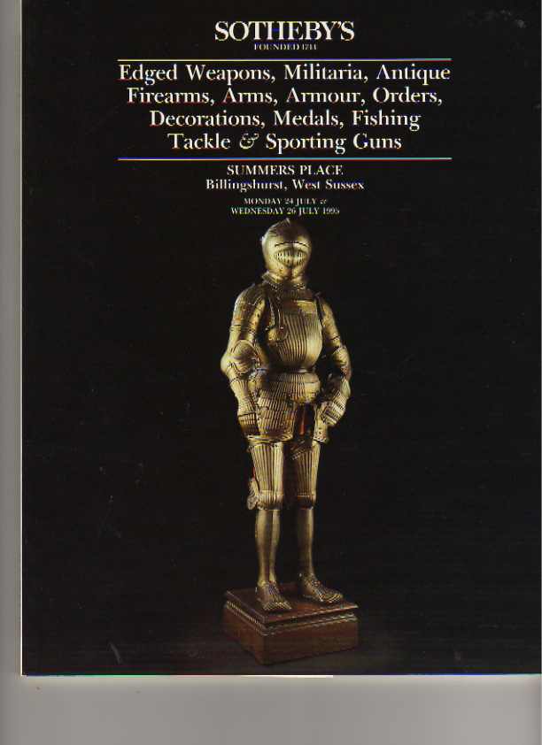 Sothebys 1995 Edged Weapons, Antique Firearms, Fishing Tackle
