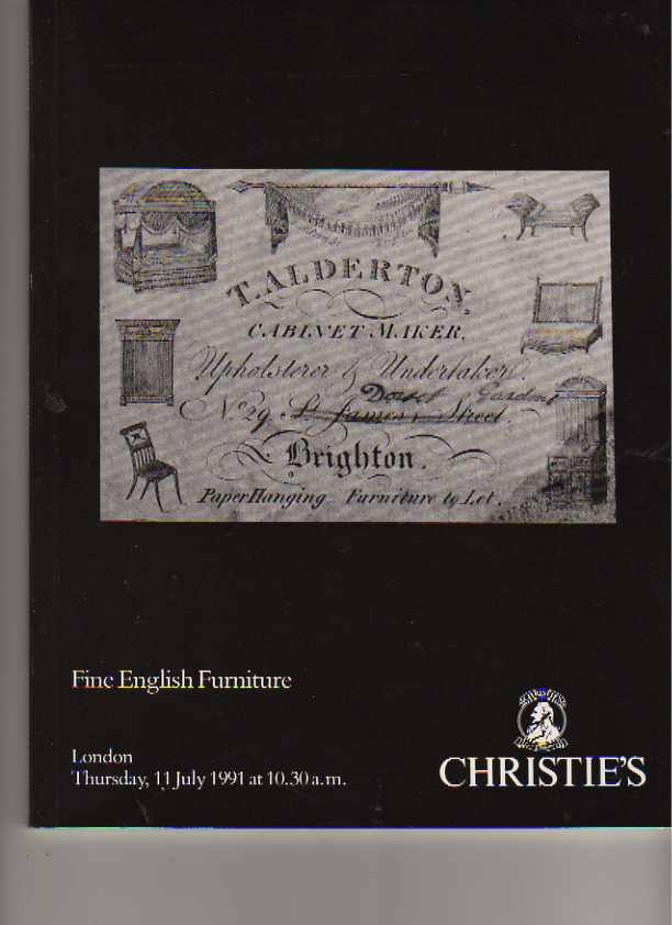 Christies 11th July 1991 Fine English Furniture - Click Image to Close