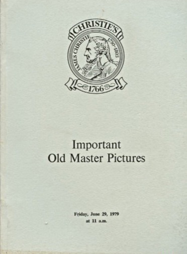 Christies June 1979 Important Old Master Pictures