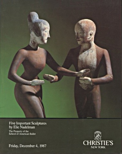 Christies Dec. 1987 5 Important Sculptures by Elie Nadelman (Digital Only)