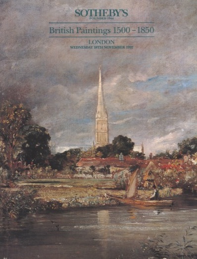 Sothebys November 1992 British Paintings 1500 1850