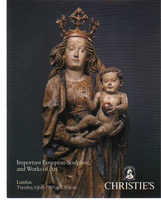 Christies 1993 Important European Sculpture & Works of Art