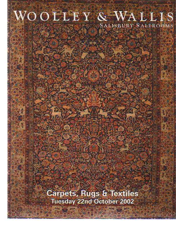 Woolley & Wallis 22nd October 2002 Carpets, Rugs & Textiles
