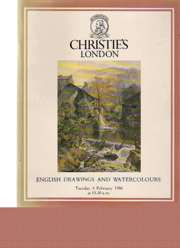 Christies 1986 English Drawings & Watercolours