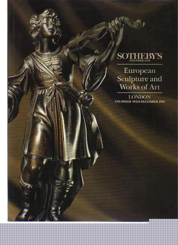 Sothebys 1992 European Sculpture & Works of Art