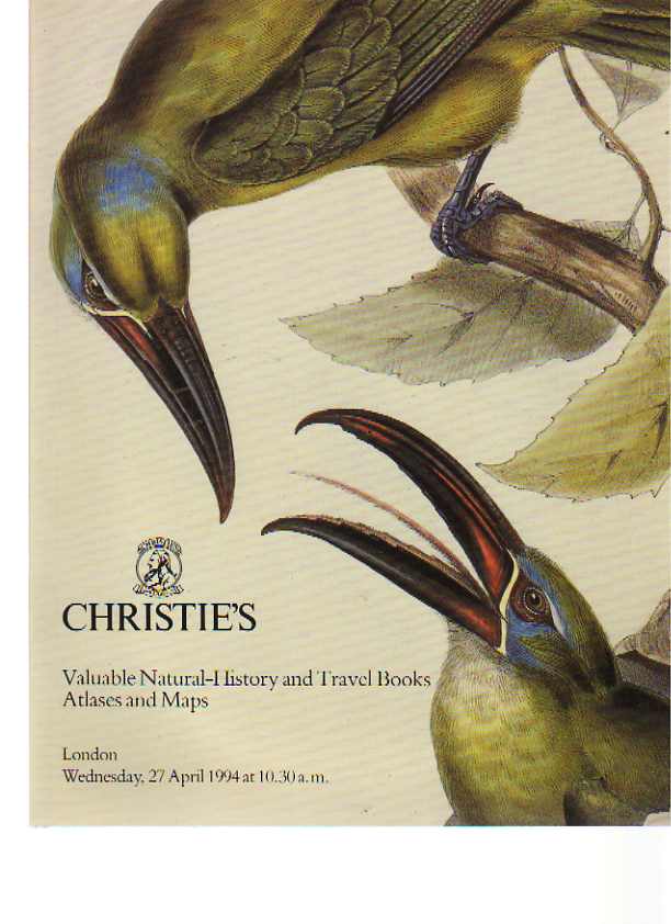 Christies 1994 Valuable Travel & Natural History Books - Click Image to Close