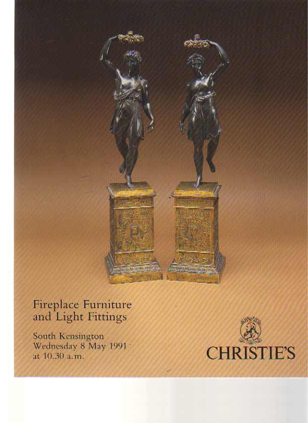 Christies May 1991 Fireplace Furniture & Light Fittings - Click Image to Close