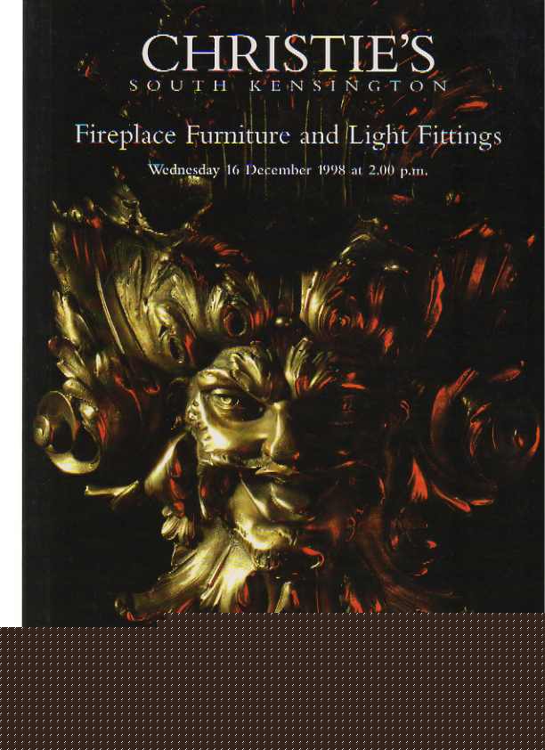 Christies December 1998 Fireplace Furniture & Light Fittings