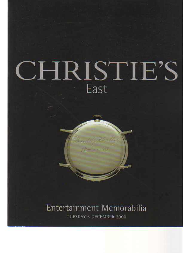 Christies 2000 Entertainment Memorabilia