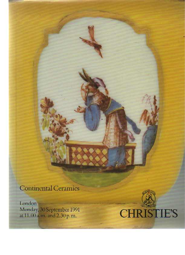 Christies 1991 Continental Ceramics