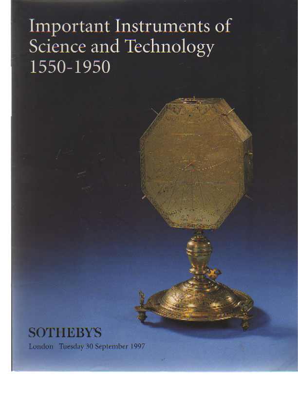 Sothebys 1997 Instruments of Science & Technology 1550 - 1950