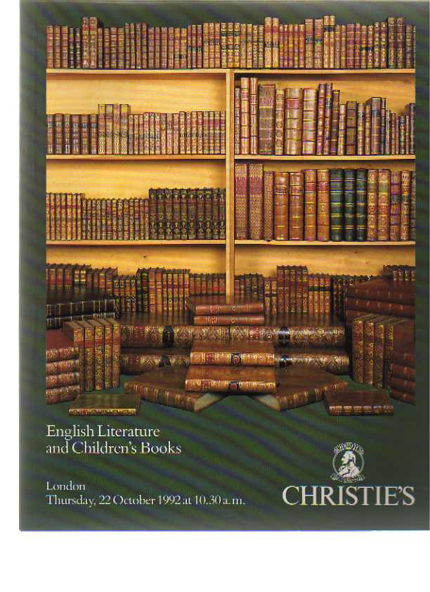 Christies 1992 English Literature and Children’s Books