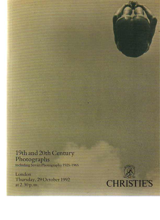 Christies 1992 19th & 20th Century Photographs (+ Soviet Photos)