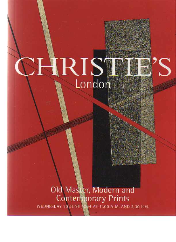 Christies 2004 Old Master, Modern & Contemporary Prints - Click Image to Close