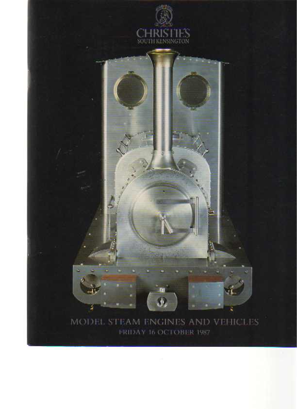 Christies 1987 Model Steam Engines & Vehicles