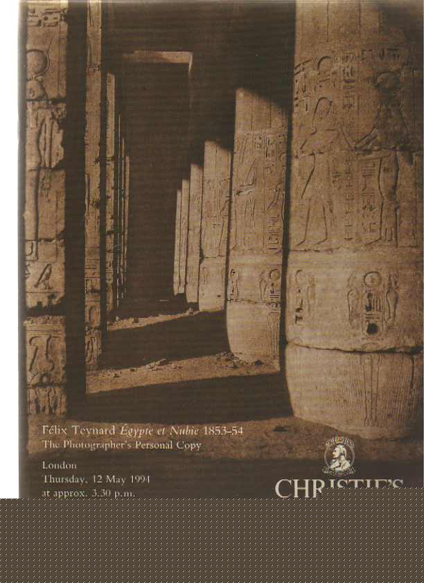 Christies 1994 Felix Teynard Egypte et Nubie 1853-54