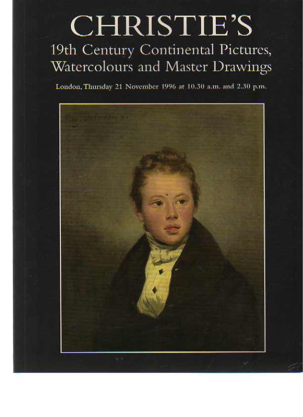 Christies 1996 19th C Continental Pictures, Master Drawings