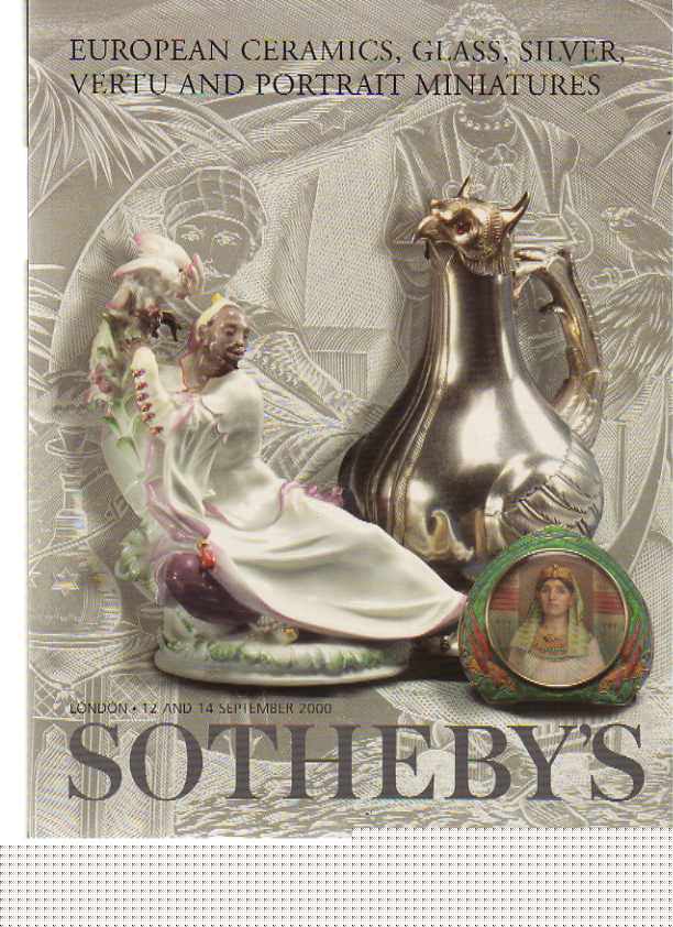 Sothebys 2000 European Ceramics, Portrait Miniatures, Silver