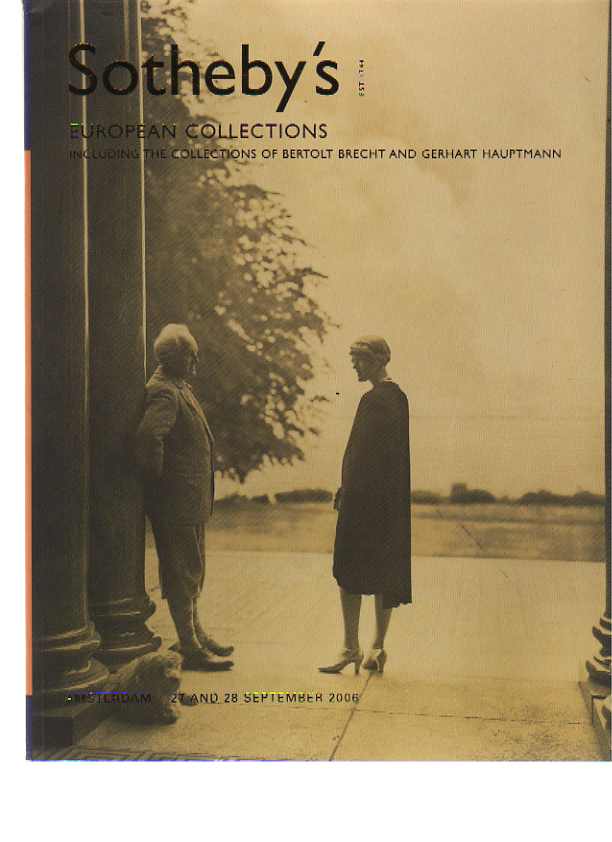 Sothebys 2006 Bertolt Brecht & Gerhart Hauptmann Collections