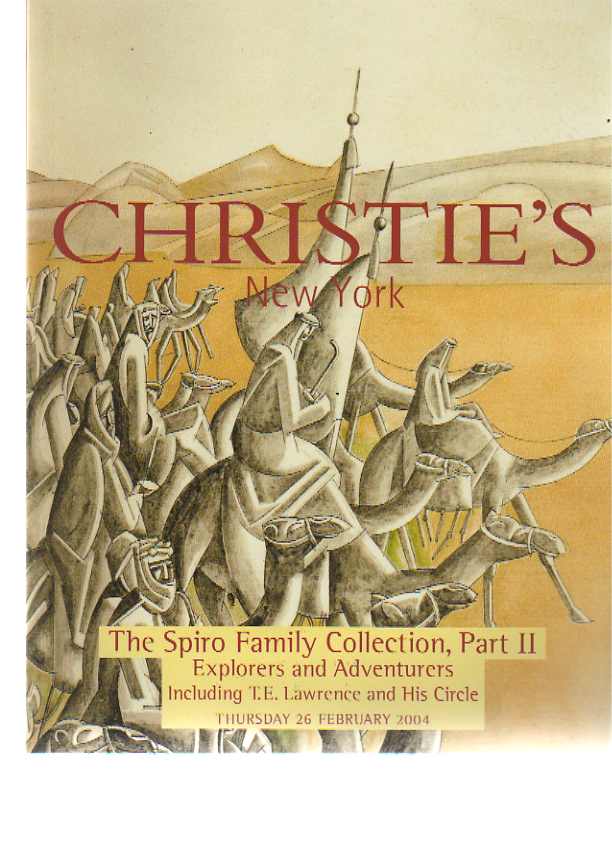 Christies 2004 Spiro Collection Adventurer's Letters