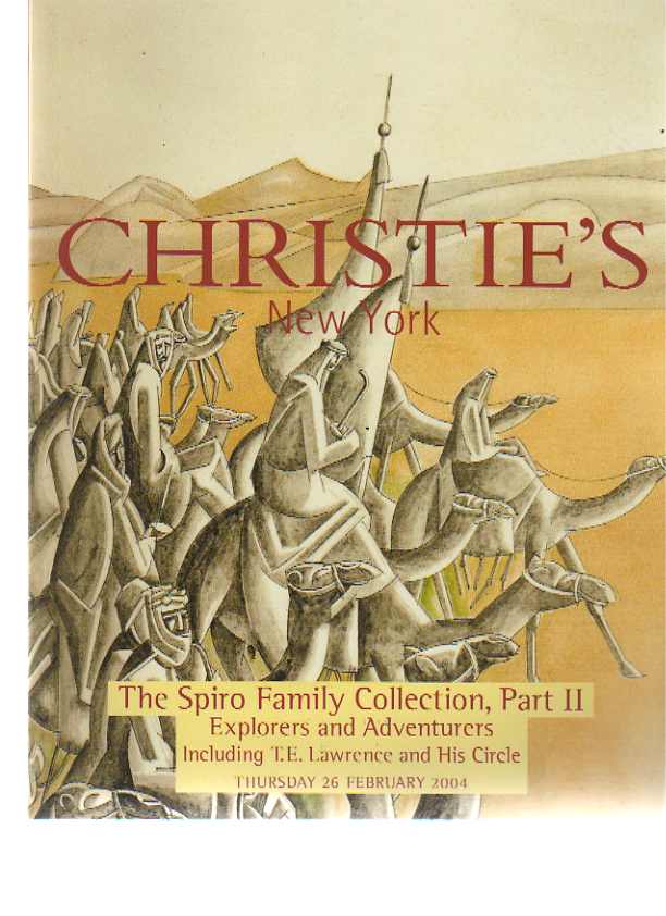 Christies 2004 Spiro Collection Adventurer's Letters