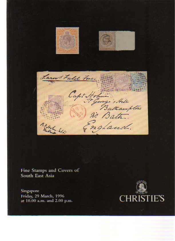 Christies 1996 Stamps & Covers of South East Asia