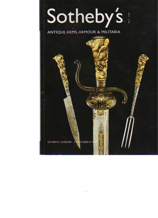 Sothebys 2002 Antique Arms, Armour & Militaria
