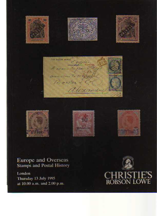 Christies 1995 Europe & Overseas Stamps, Postal History - Click Image to Close