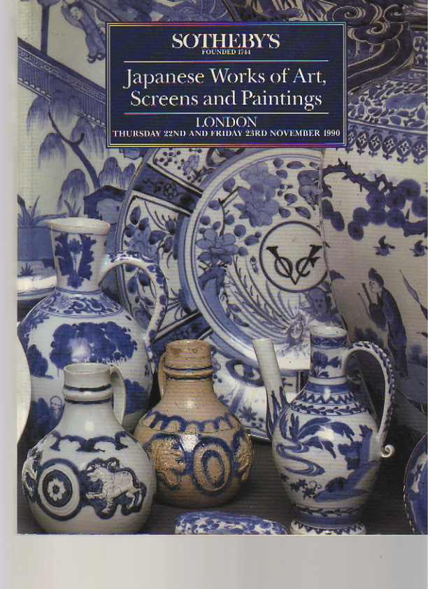 Sothebys 1990 Japanese Works of Art, Screens & Paintings